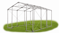 Skladový stan 4x6x3,5m střecha PVC 560g/m2 boky PVC 500g/m2 konstrukce ZIMA PLUS