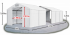 Skladový stan 4x13x2,5m střecha PVC 580g/m2 boky PVC 500g/m2 konstrukce ZIMA PLUS