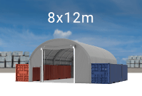 Kontejnerový stan 8x12m střecha PVC 720 g/m2