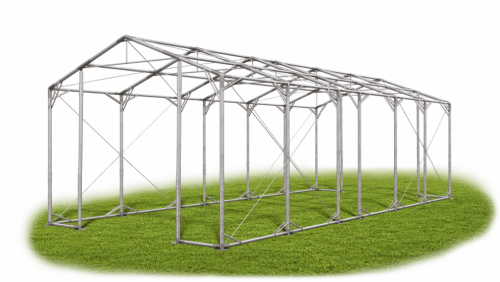 Skladový stan 4x11x3,5m strecha PVC 580g/m2 boky PVC 500g/m2 konštrukcia POLÁRNA PLUS
