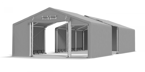 Skladový stan celoroční 5x46x2m nehořlavá plachta PVC 600g/m2 konstrukce ZIMA PLUS