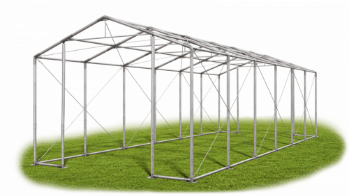 Skladový stan 6x12x4m střecha PVC 560g/m2 boky PVC 500g/m2 konstrukce ZIMA PLUS