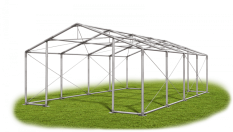 Skladový stan 6x8x2m střecha PVC 620g/m2 boky PVC 620g/m2 konstrukce ZIMA PLUS