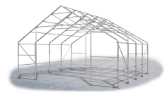 Skladová hala 8x8x3m střecha boky PVC 720 g/m2 konstrukce ARKTICKÁ