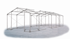 Skladový stan 4x30x2,5m střecha PVC 560g/m2 boky PVC 500g/m2 konstrukce ZIMA PLUS