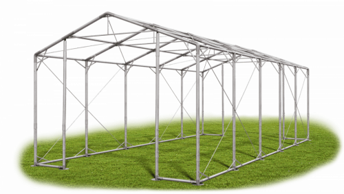 Skladový stan 5x10x3,5m strecha PVC 560g/m2 boky PVC 500g/m2 konštrukcia POLÁRNA