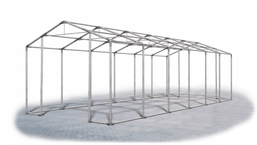 Skladový stan 4x12x4m střecha PVC 560g/m2 boky PVC 500g/m2 konstrukce ZIMA