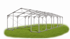 Skladový stan 6x11x2m strecha PVC 580g/m2 boky PVC 500g/m2 konštrukcia POLÁRNA PLUS