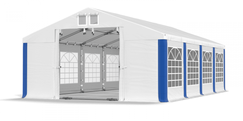 Párty stan 5x16x2m střecha PVC 620g/m2 boky PVC 620g/m2 konstrukce LÉTO PLUS