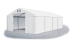 Skladový stan 4x8x2m střecha PVC 560g/m2 boky PVC 500g/m2 konstrukce ZIMA