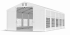 Párty stan 5x10x2,5m střecha PVC 620g/m2 boky PVC 620g/m2 konstrukce ZIMA PLUS