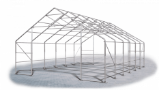 Skladová hala 8x12x3m střecha boky PVC 720 g/m2 konstrukce ARKTICKÁ