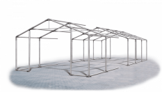 Skladový stan 5x20x2m střecha PVC 620g/m2 boky PVC 620g/m2 konstrukce ZIMA