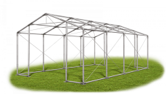 Skladový stan 4x8x2,5m střecha PVC 620g/m2 boky PVC 620g/m2 konstrukce ZIMA PLUS