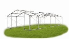 Skladový stan 4x14x2m střecha PVC 560g/m2 boky PVC 500g/m2 konstrukce ZIMA PLUS