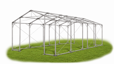 Skladový stan 4x9x2,5m střecha PVC 580g/m2 boky PVC 500g/m2 konstrukce POLÁRNÍ