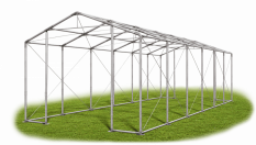 Skladový stan 8x12x3,5m střecha PVC 560g/m2 boky PVC 500g/m2 konstrukce ZIMA PLUS
