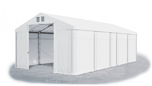 Skladový stan 4x9x3m strecha PVC 580g/m2 boky PVC 500g/m2 konštrukcie ZIMA PLUS