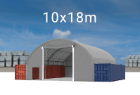 Kontajnerový stan 10x18m strecha PVC 720 g/m2
