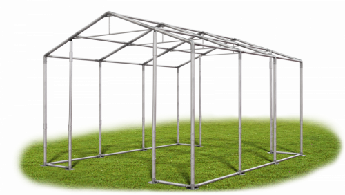 Skladový stan 4x6x4m strecha PVC 620g/m2 boky PVC 620g/m2 konštrukcia ZIMA