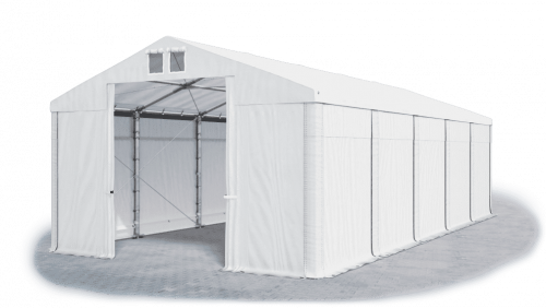 Skladový stan 6x10x2,5m střecha PVC 560g/m2 boky PVC 500g/m2 konstrukce ZIMA PLUS