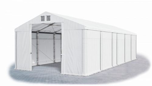 Skladový stan 5x11x2,5m střecha PVC 580g/m2 boky PVC 500g/m2 konstrukce ZIMA PLUS