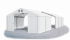 Skladový stan 5x23x2m střecha PVC 580g/m2 boky PVC 500g/m2 konstrukce POLÁRNÍ