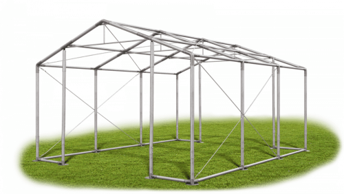 Skladový stan 4x6x3m střecha PVC 560g/m2 boky PVC 500g/m2 konstrukce ZIMA PLUS
