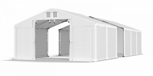 Skladový stan 6x14x2m střecha PVC 580g/m2 boky PVC 500g/m2 konstrukce ZIMA