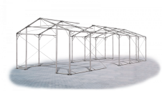 Skladový stan 4x30x2,5m střecha PVC 620g/m2 boky PVC 620g/m2 konstrukce POLÁRNÍ
