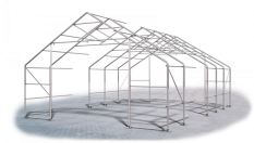 Skladová hala 8x40x3m střecha boky PVC 720 g/m2 konstrukce ARKTICKÁ