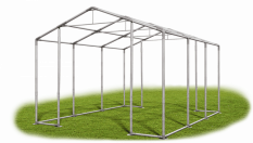 Skladový stan 5x6x3,5m střecha PVC 560g/m2 boky PVC 500g/m2 konstrukce ZIMA