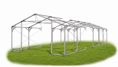 Skladový stan 8x28x2m střecha PVC 560g/m2 boky PVC 500g/m2 konstrukce POLÁRNÍ PLUS