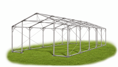 Skladový stan 8x10x2m strecha PVC 620g/m2 boky PVC 620g/m2 konštrukcia POLÁRNA
