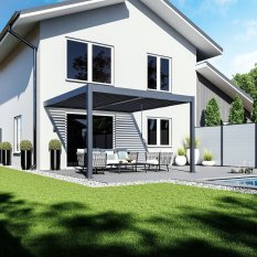 Bioklimatická pergola INTRO DUO 4x4 m k stene
