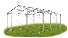 Skladový stan 4x8x2,5m střecha PVC 560g/m2 boky PVC 500g/m2 konstrukce POLÁRNÍ