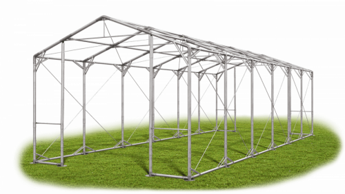 Skladový stan 5x12x3,5m strecha PVC 560g/m2 boky PVC 500g/m2 konštrukcia POLÁRNA PLUS