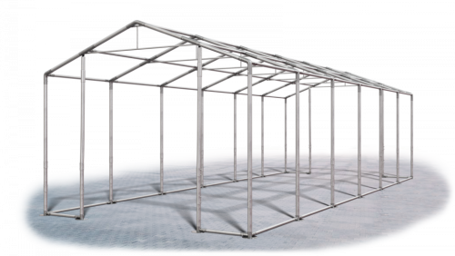 Garážový stan 6x12x4m střecha PVC 560g/m2 boky PVC 500g/m2 konstrukce ZIMA - Barva střešní plachty: Bílá, Barva boční plachty: Bílá, Barva svislých pruhů: Bílá Garážový stan 6x12x4m střecha PVC 560g/m2 boky PVC 500g/m2 konstrukce ZIMA - Barva střešní plachty: Bílá, Barva boční plachty: Bílá, Barva svislých pruhů: Bílá