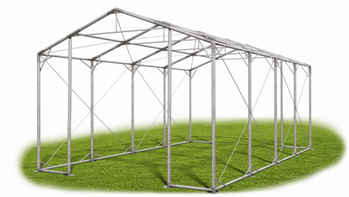 Skladový stan 5x8x3,5m strecha PVC 560g/m2 boky PVC 500g/m2 konštrukcia POLÁRNA