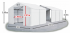 Skladový stan 4x22x2,5m strecha PVC 560g/m2 boky PVC 500g/m2 konštrukcie ZIMA PLUS