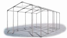 Skladový stan 5x8x3,5m střecha PVC 560g/m2 boky PVC 500g/m2 konstrukce ZIMA