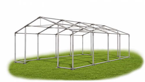 Garážový stan 4x8x2m strecha PVC 560g/m2 boky PVC 500g/m2 konštrukcia ZIMA