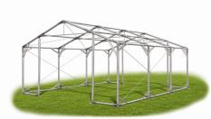 Skladový stan 4x6x2m strecha PVC 560g/m2 boky PVC 500g/m2 konštrukcia POLÁRNA PLUS