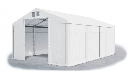 Skladový stan 4x7x3m střecha PVC 580g/m2 boky PVC 500g/m2 konstrukce ZIMA