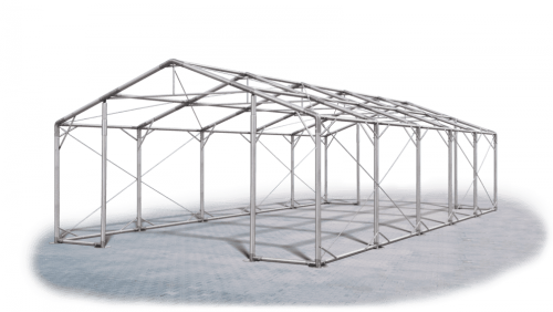 Skladový stan 5x10x2m střecha PVC 560g/m2 boky PVC 500g/m2 konstrukce POLÁRNÍ