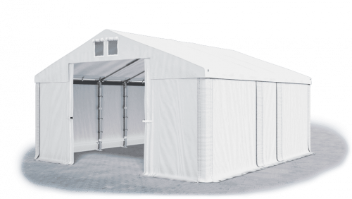 Skladový stan 4x5x2m střecha PVC 580g/m2 boky PVC 500g/m2 konstrukce LÉTO