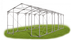 Skladový stan 8x11x3,5m strecha PVC 580g/m2 boky PVC 500g/m2 konštrukcia POLÁRNA PLUS