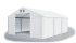 Skladový stan 3x6x2m střecha PVC 560g/m2 boky PVC 500g/m2 konstrukce LÉTO