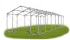 Skladový stan 6x12x2,5m střecha PVC 560g/m2 boky PVC 500g/m2 konstrukce POLÁRNÍ