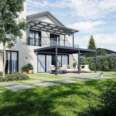 Bioklimatická pergola INTRO DUO 6x4 m k stene